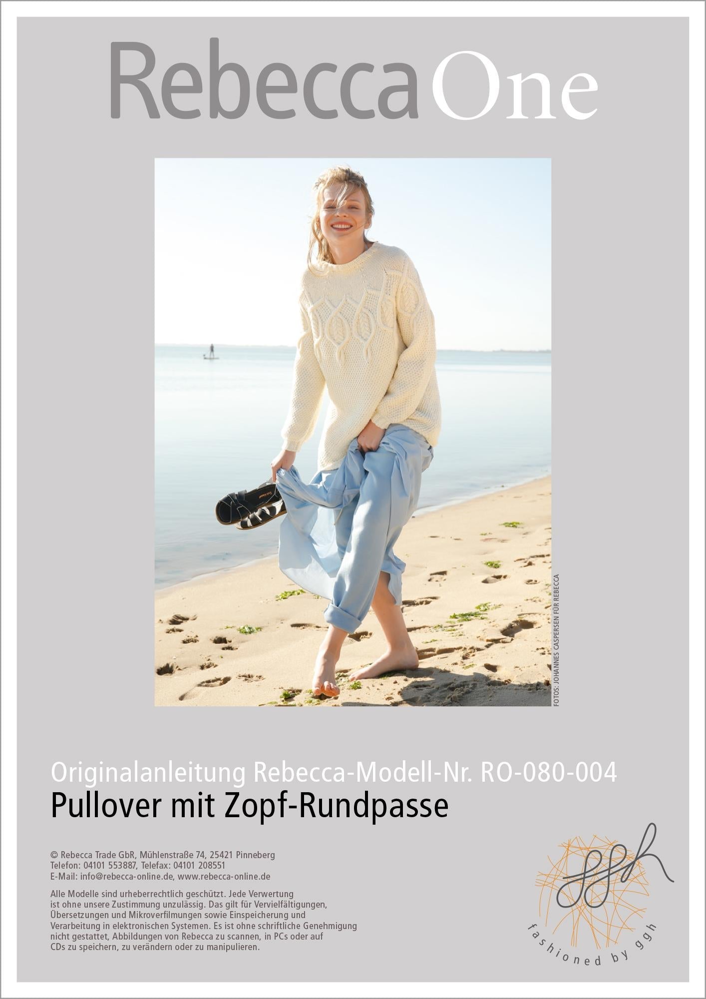 Anleitung - Pullover mit Zopf - Rundpasse - Rebecca - Online.de