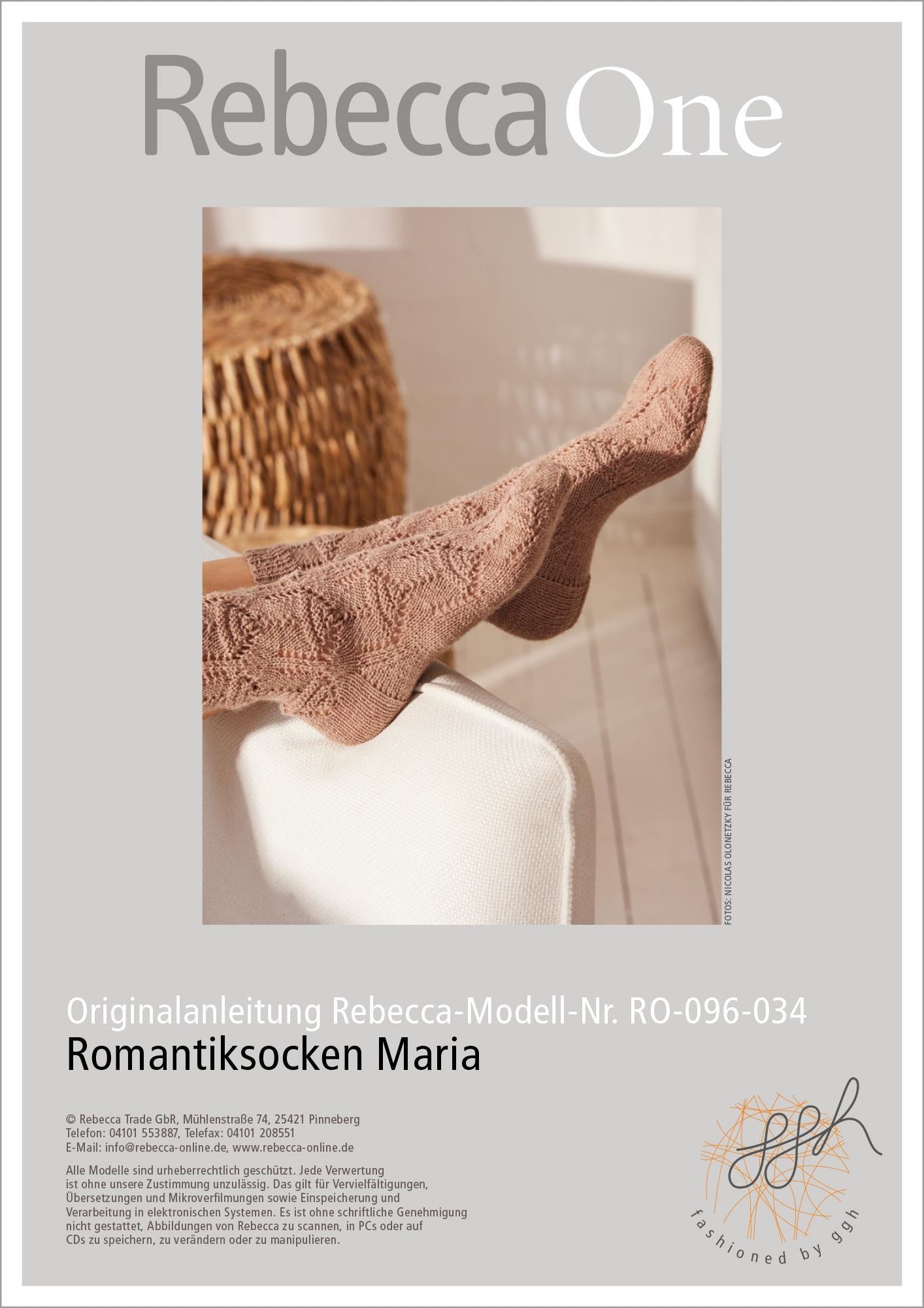 Anleitung - Romantiksocken Maria - Rebecca - Online.de
