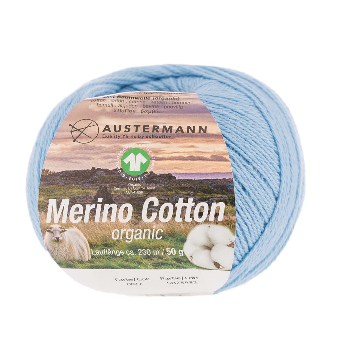 Merino Cotton | 230 M - 50 G | 27 - Hellblau - Rebecca - Online.de