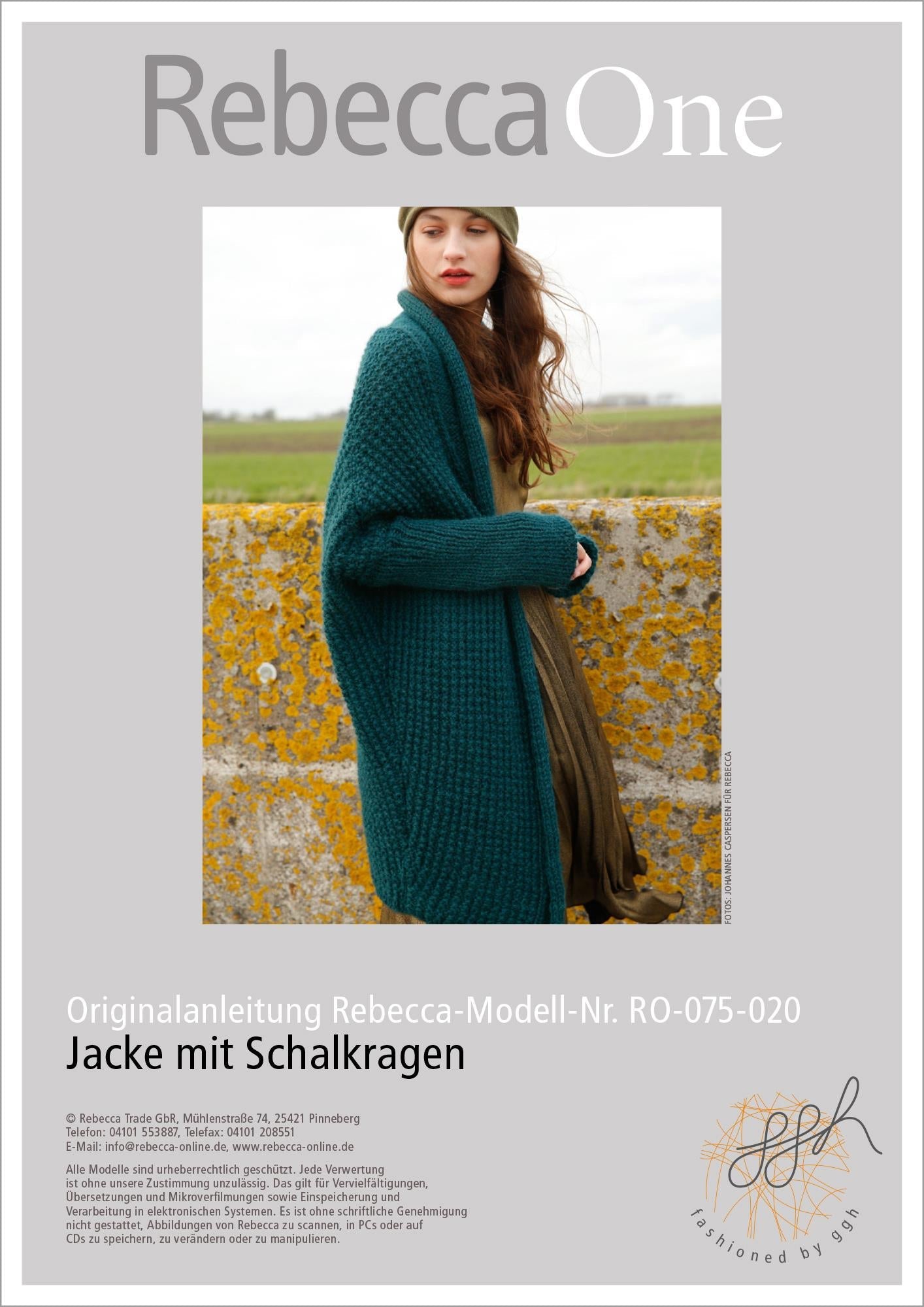Strickanleitung - Jacke mit Schalkragen - Rebecca - Online.de