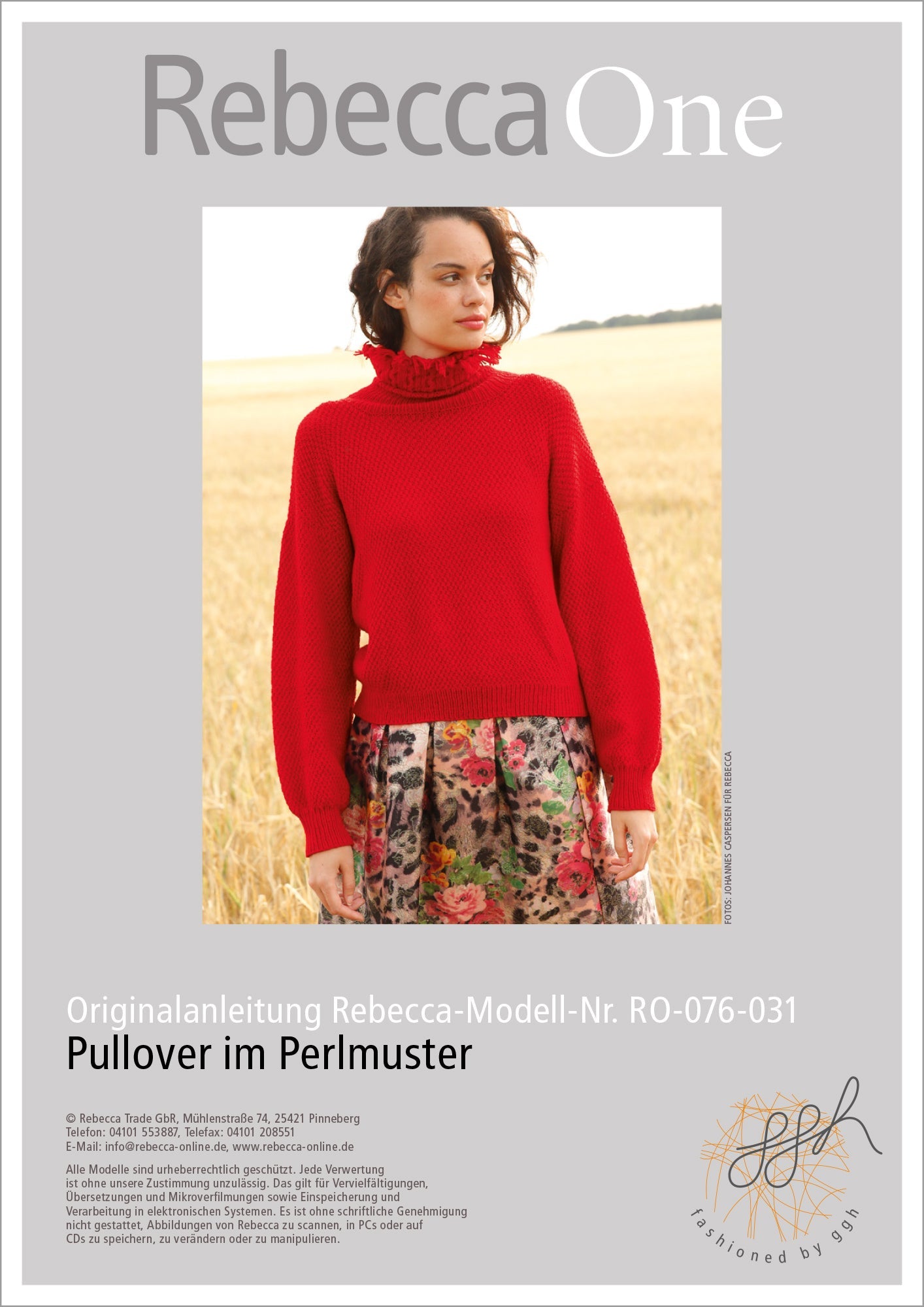 Strickanleitung - Pullover im Perlmuster - Rebecca - Online.de