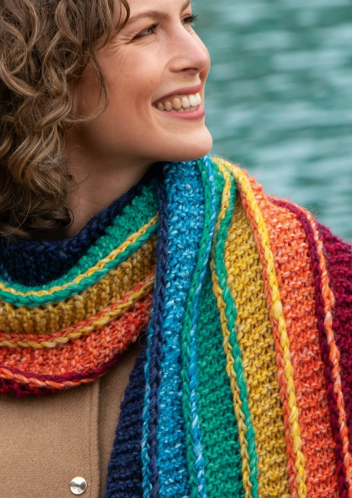 Knitting the Pride scarf – Colorful rainbow scarf from Rebecca No. 98 ...