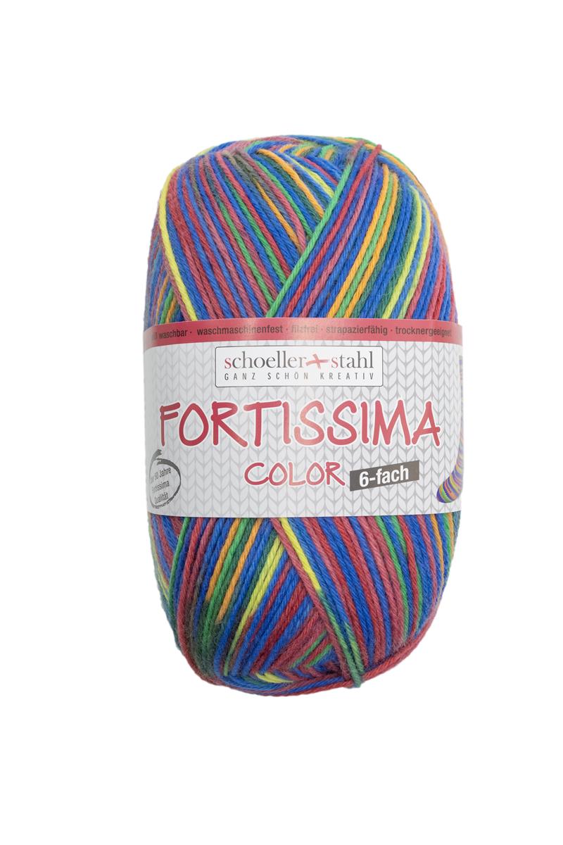 Fortissima 6-fach bunte Sockenwolle | 410 m/ 150g - rebecca-online.de