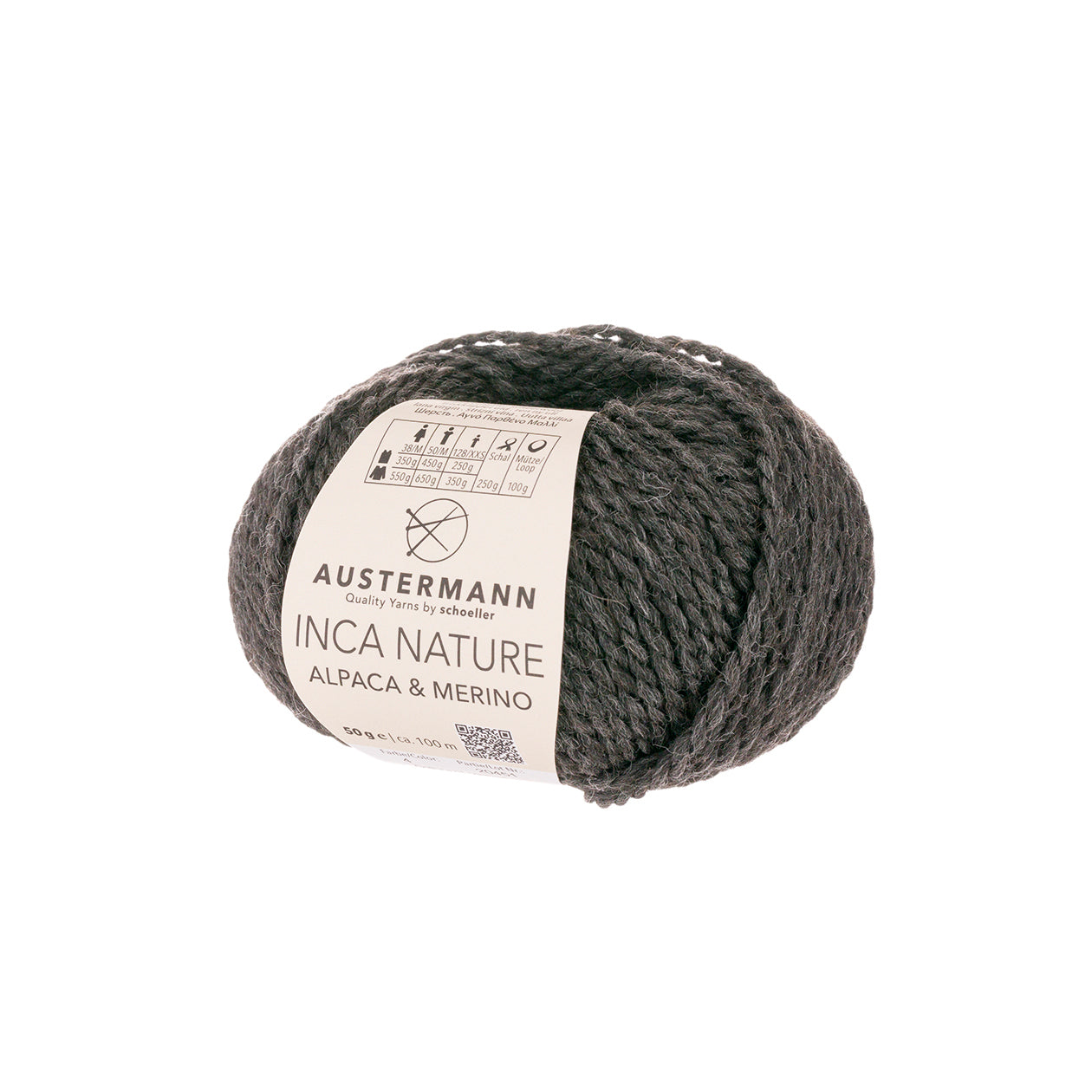 Inca Nature | Alpaka & Merino | 04 - Anthrazit meliert