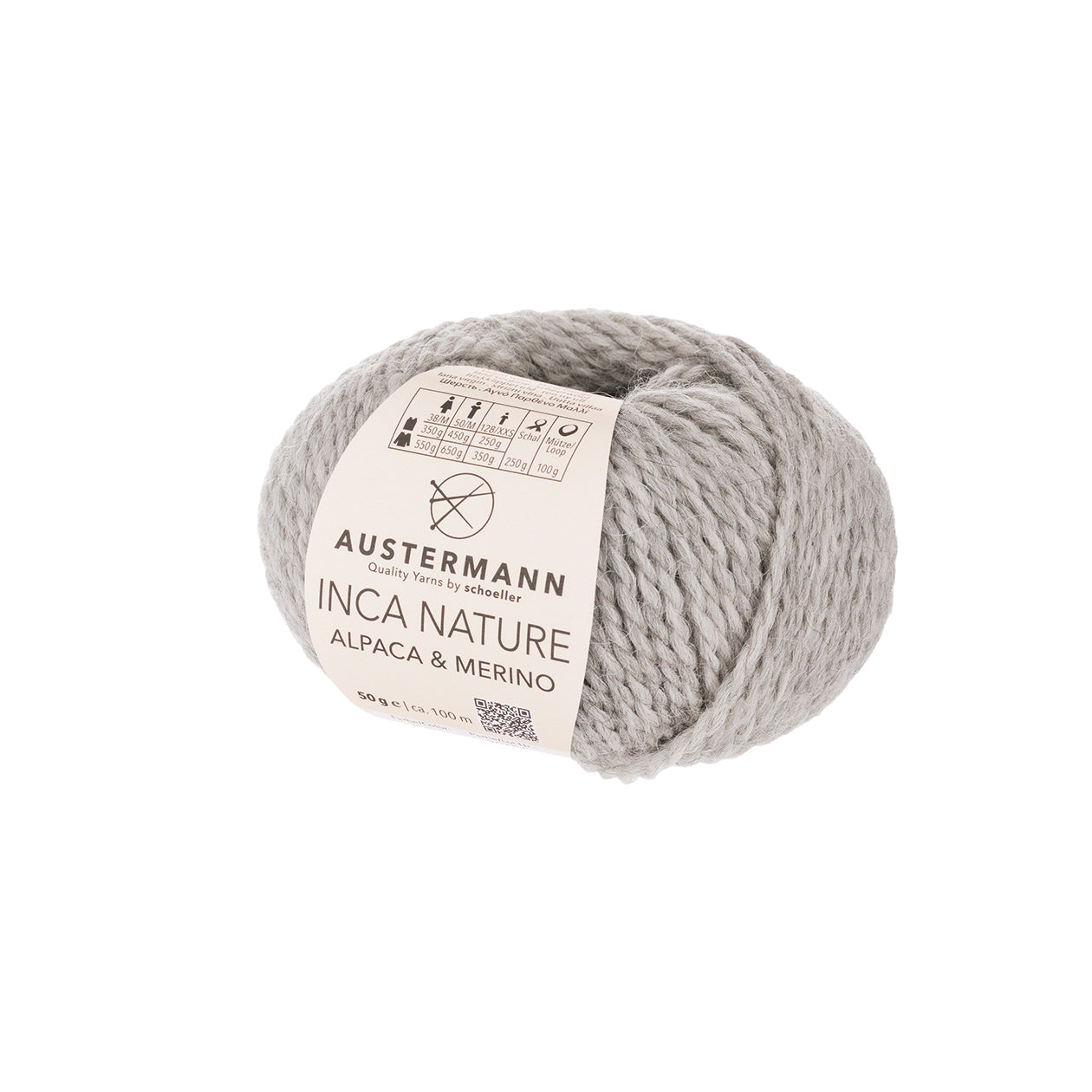 Inca Nature | Alpaka & Merino | 06 - Silber meliert