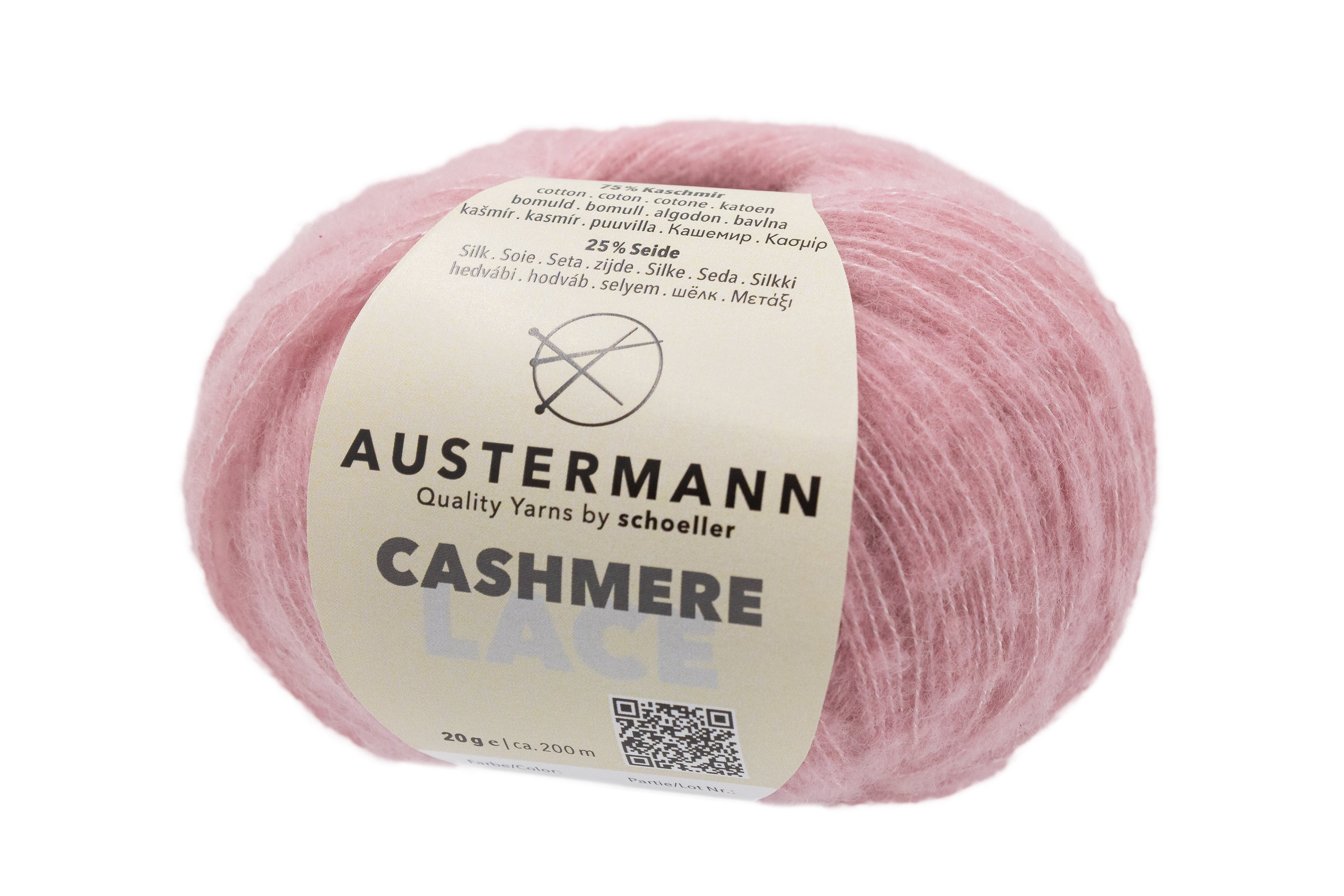 Cashmere Lace Garn | 200m/20g | Farbe: 4 - rose