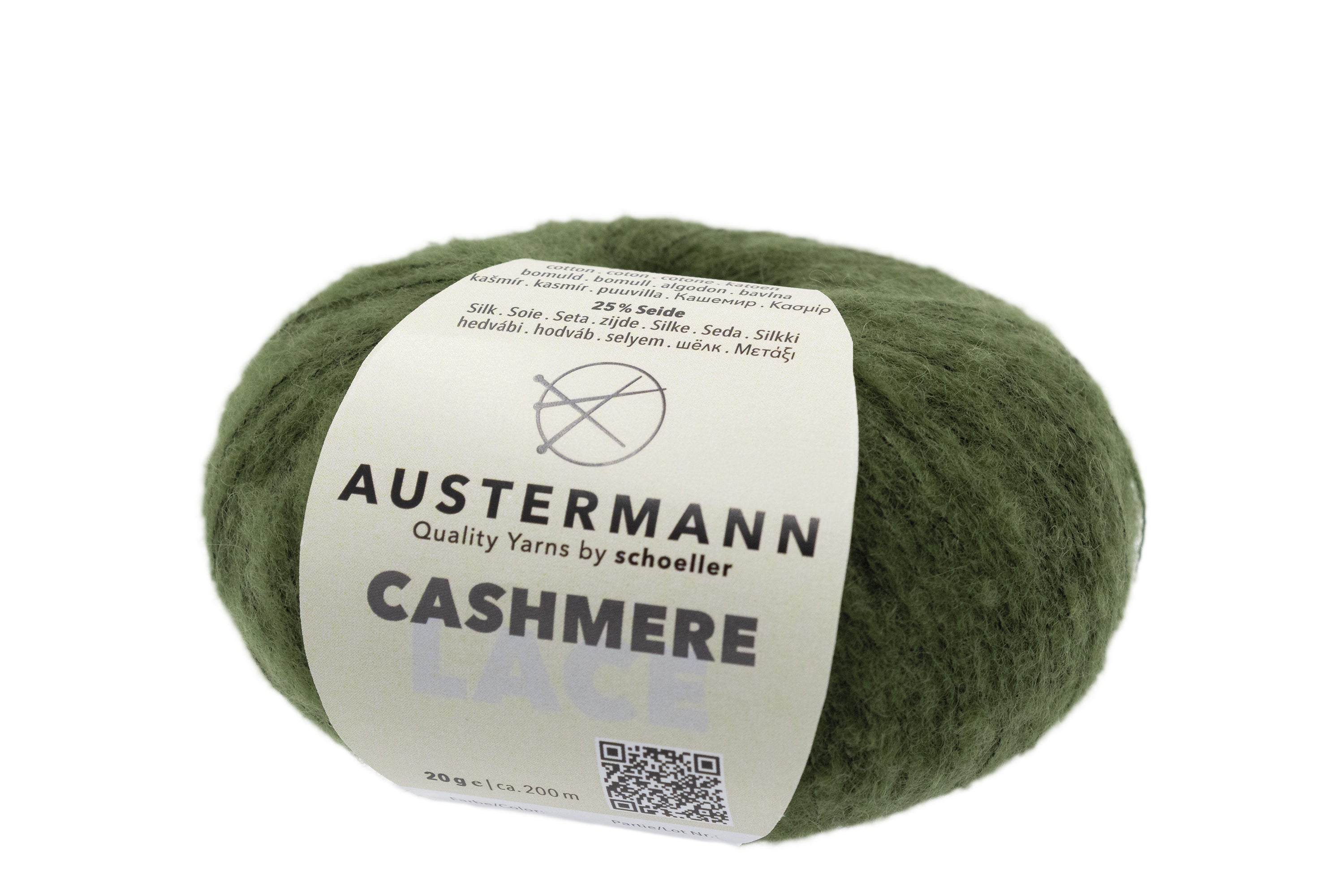 Cashmere Lace Garn | 200m/20g | Farbe: 9 - oliv