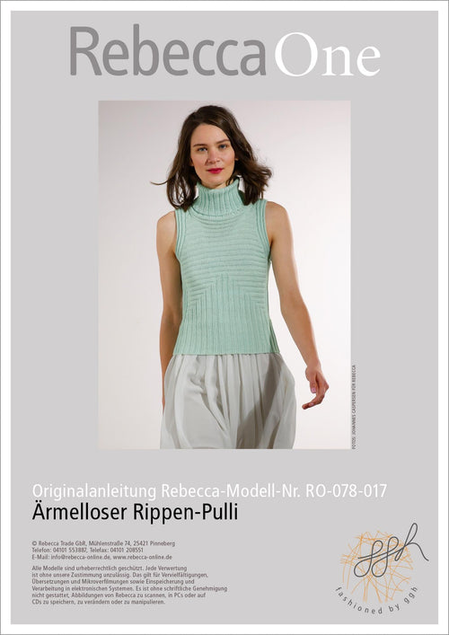 Anleitung - Ärmelloser Rippen - Pulli - Rebecca - Online.de