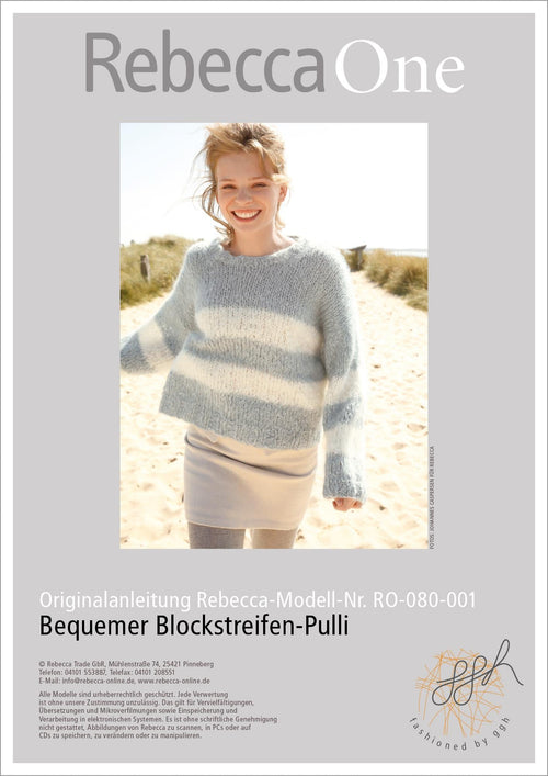 Anleitung - Bequemer Blockstreifen - Pulli - Rebecca - Online.de