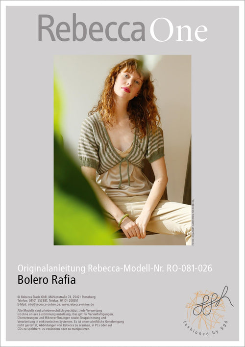 Anleitung - Bolero Rafia | rebecca - online.de