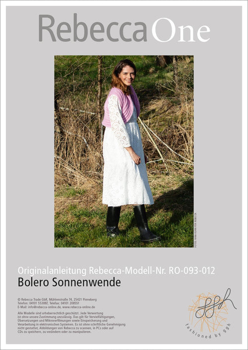 Anleitung - Bolero Sonnenwende | rebecca - online.de