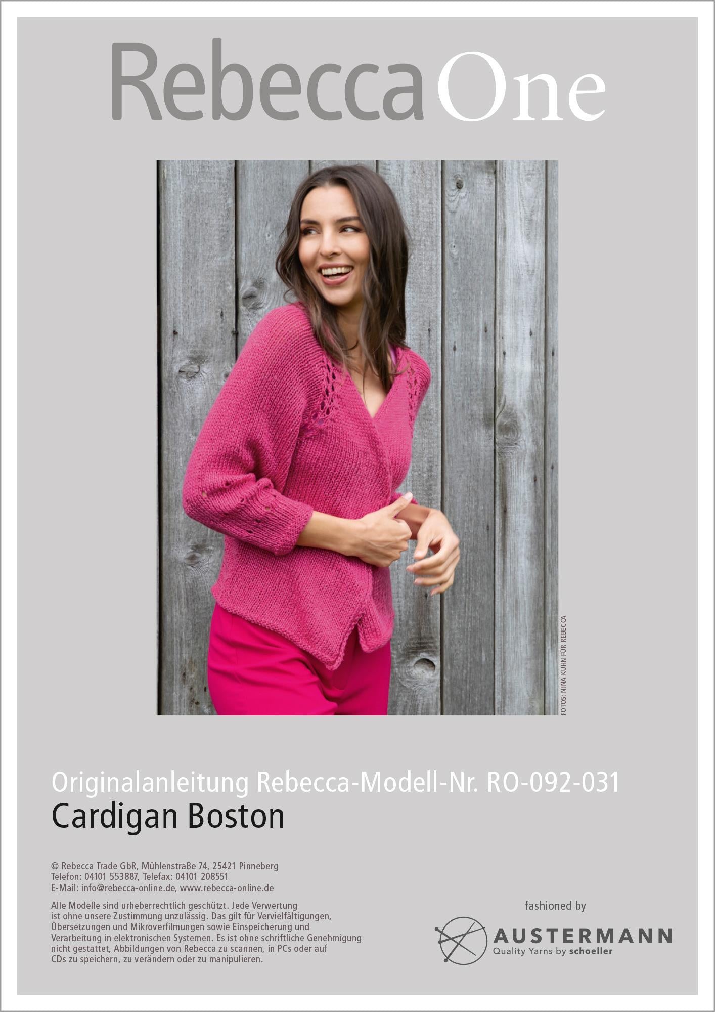 Anleitung - Cardigan Boston - Rebecca - Online.de