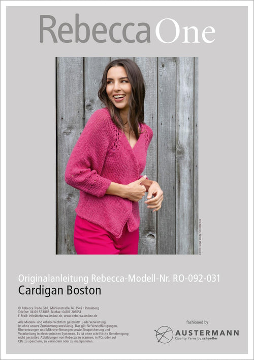 Anleitung - Cardigan Boston | rebecca - online.de