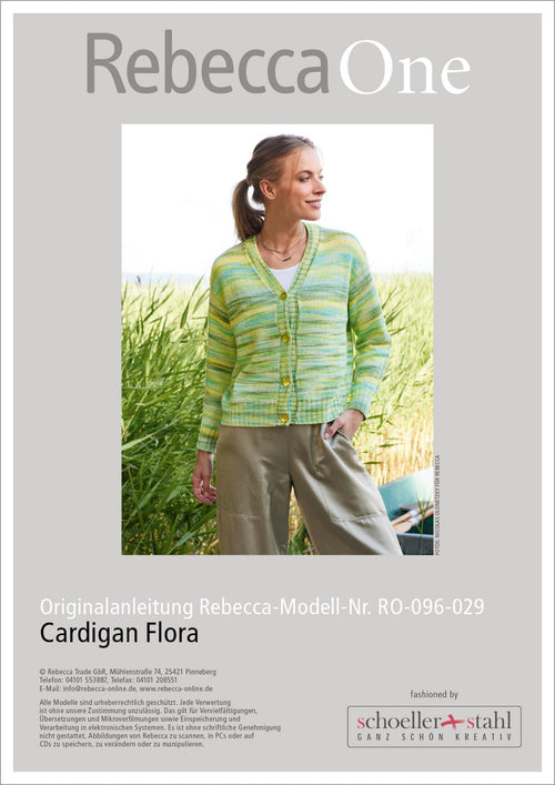 Anleitung - Cardigan Flora | rebecca - online.de