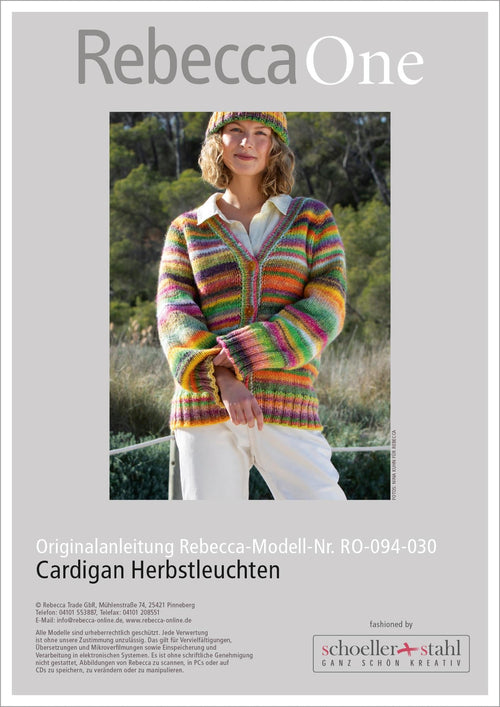 Anleitung - Cardigan Herbstleuchten | rebecca - online.de