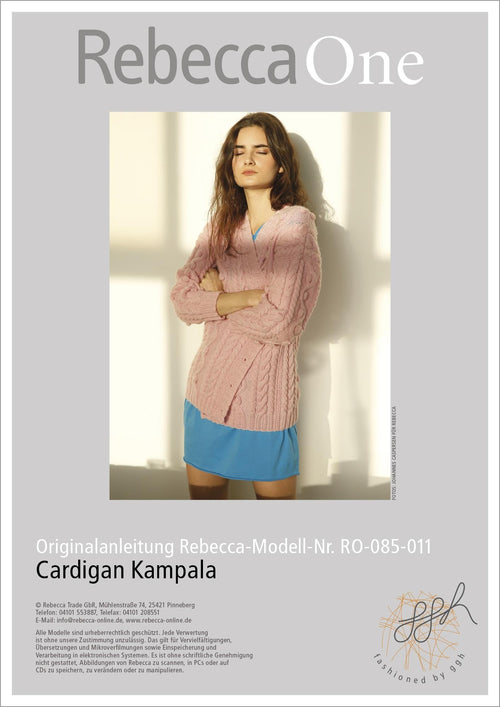 Anleitung - Cardigan Kampala | rebecca - online.de