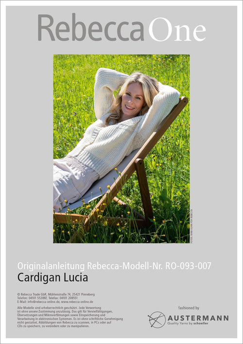 Anleitung - Cardigan Lucia | rebecca - online.de