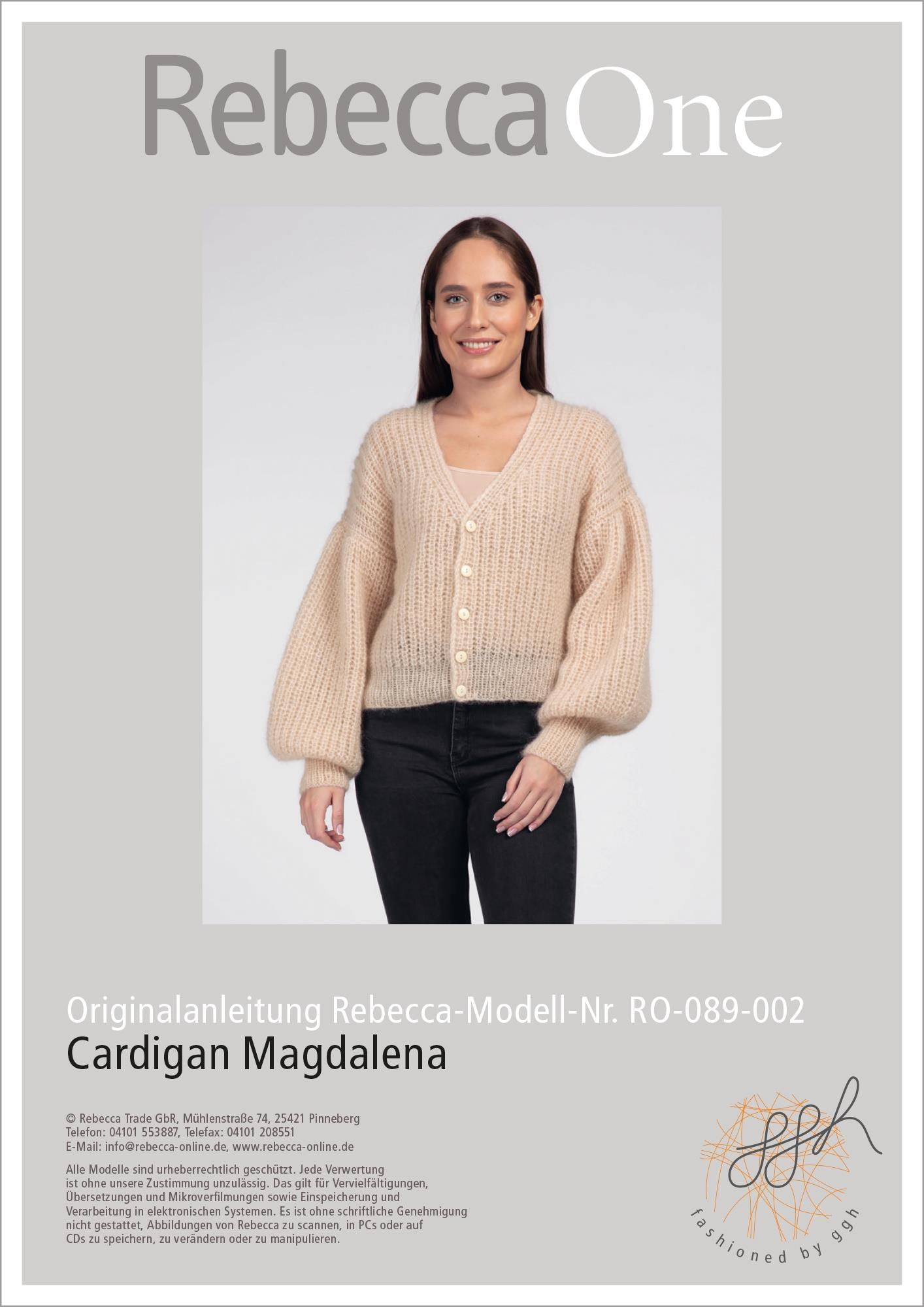 Anleitung - Cardigan Magdalena - Rebecca - Online.de