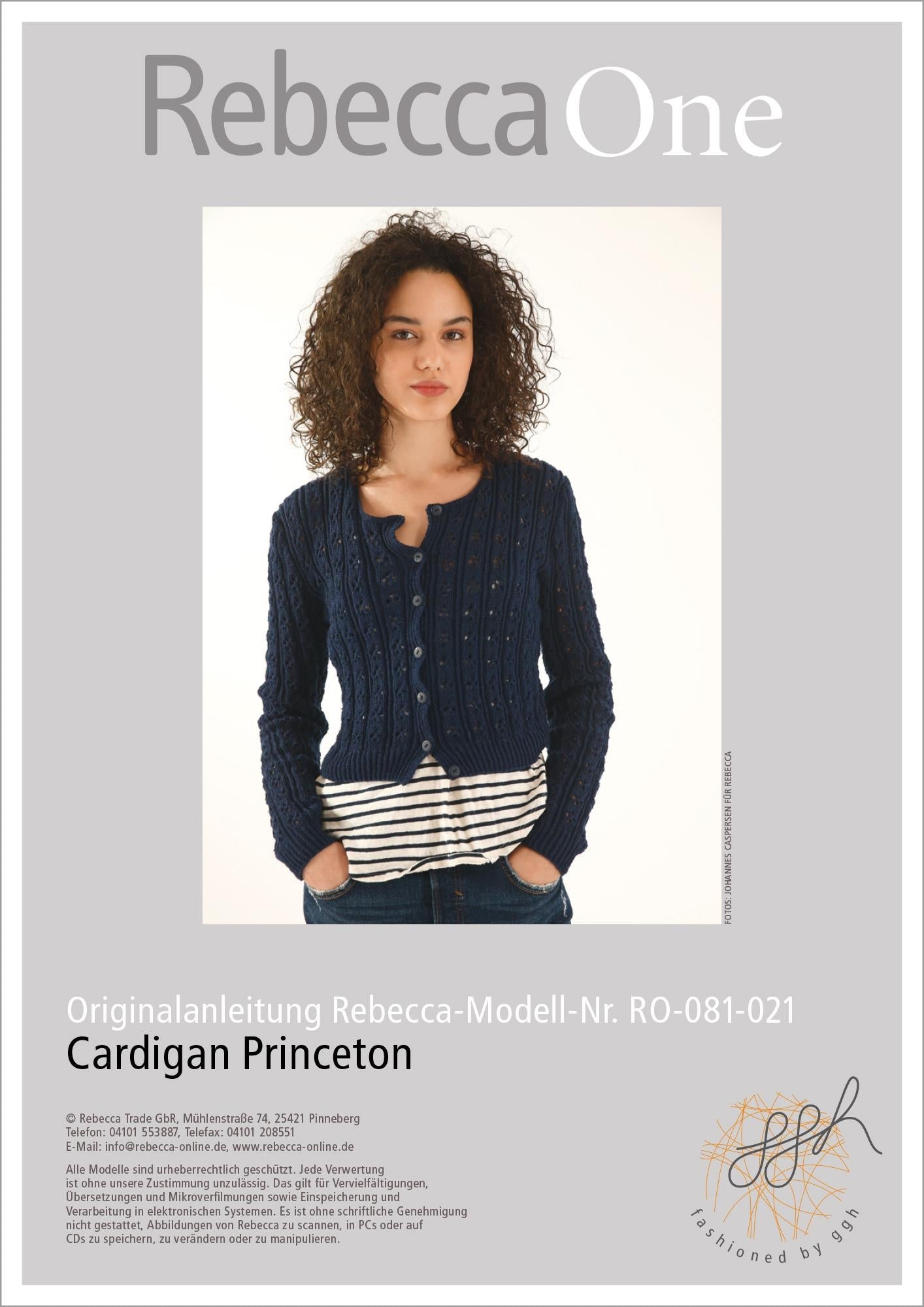 Anleitung - Cardigan Princeton - Rebecca - Online.de