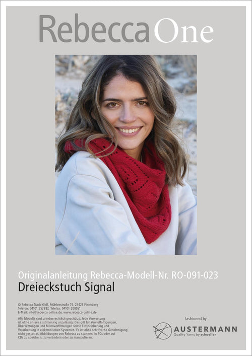 Anleitung - Dreieckstuch Signal | rebecca - online.de