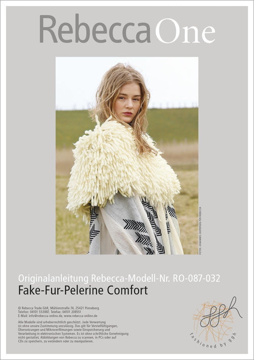 Anleitung - Fake - Fur - Pelerine Comfort | rebecca - online.de