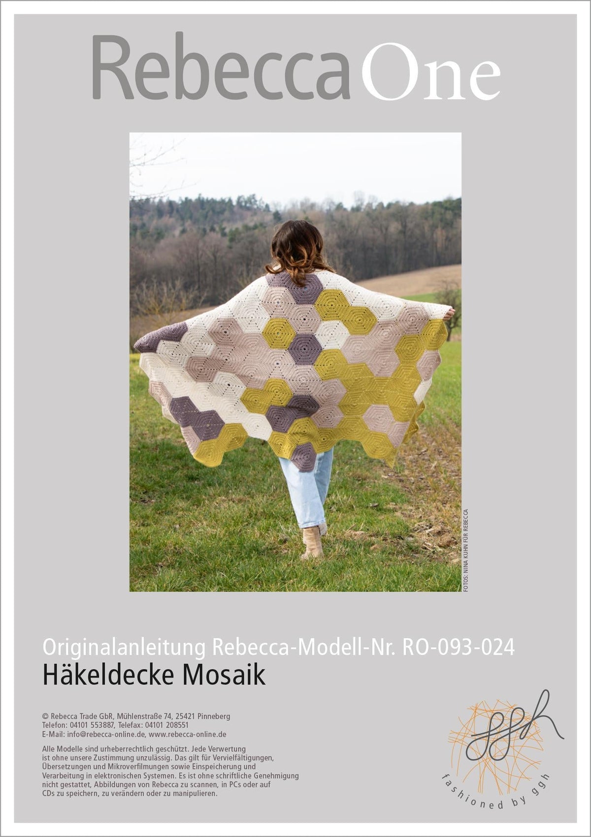 Masaeck Instructions.pdf Crochet Mosaic Blanket - Knitting Pattern from rebecca-online.de