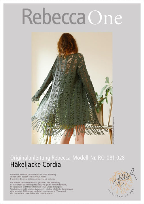 Anleitung - Häkeljacke Cordia | rebecca - online.de