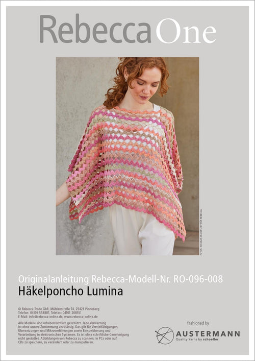 Anleitung - Häkelponcho Lumina | rebecca - online.de