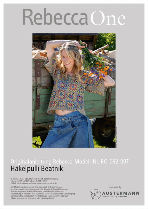 Anleitung - Häkelpulli Beatnik | rebecca - online.de