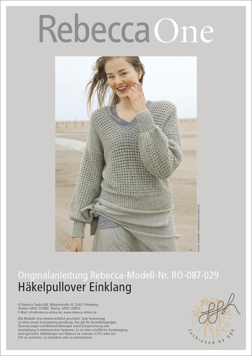 Anleitung - Häkelpullover Einklang | rebecca - online.de