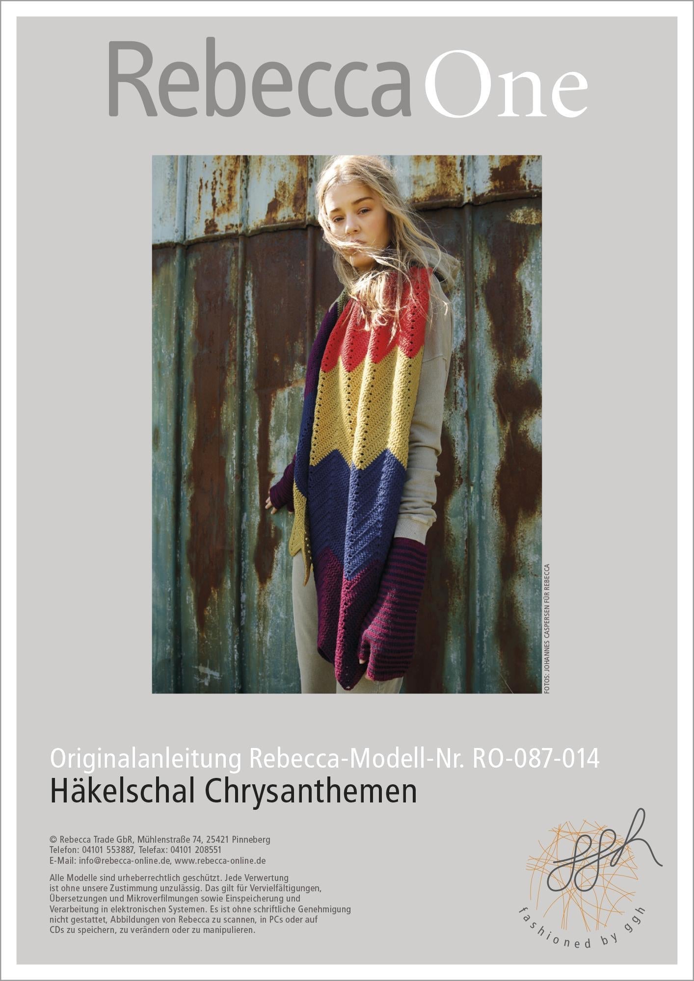 Anleitung - Häkelschal Chrysanthemen - Rebecca - Online.de