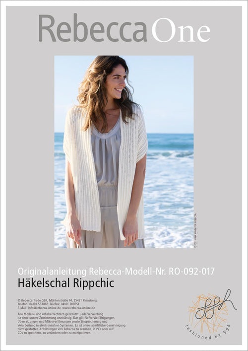 Anleitung - Häkelschal Rippchic | rebecca - online.de