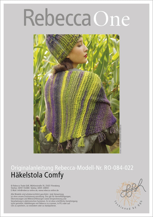 Anleitung - Häkelstola Comfy | rebecca - online.de