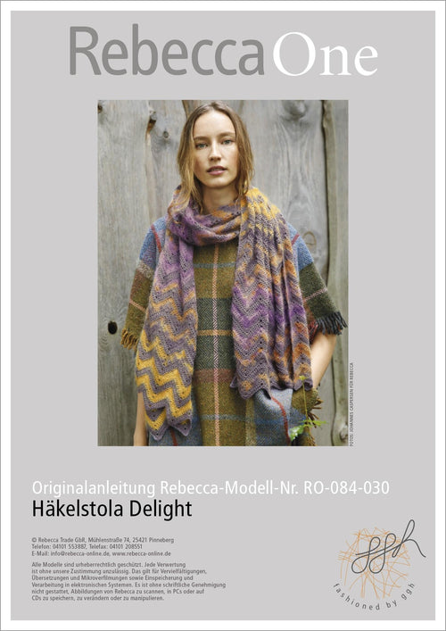 Anleitung - Häkelstola Delight | rebecca - online.de