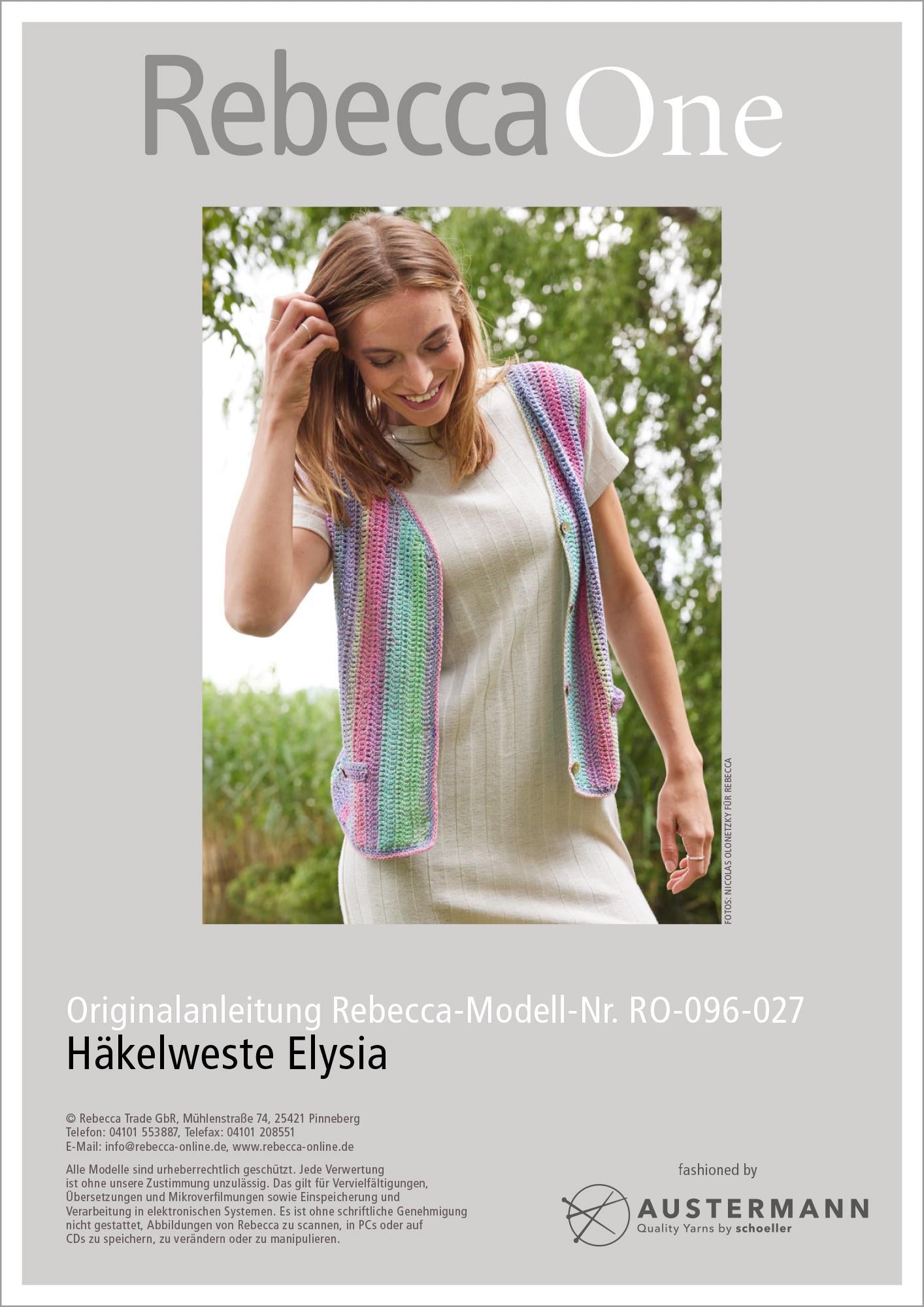 Anleitung - Häkelweste Elysia - Rebecca - Online.de