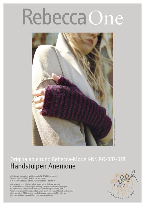 Anleitung - Handstulpen Anemone | rebecca - online.de