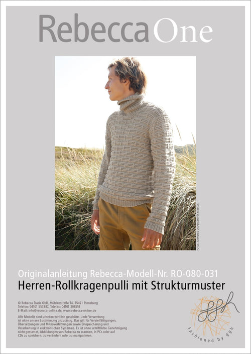 Anleitung - Herren - Rollkragenpulli | rebecca - online.de