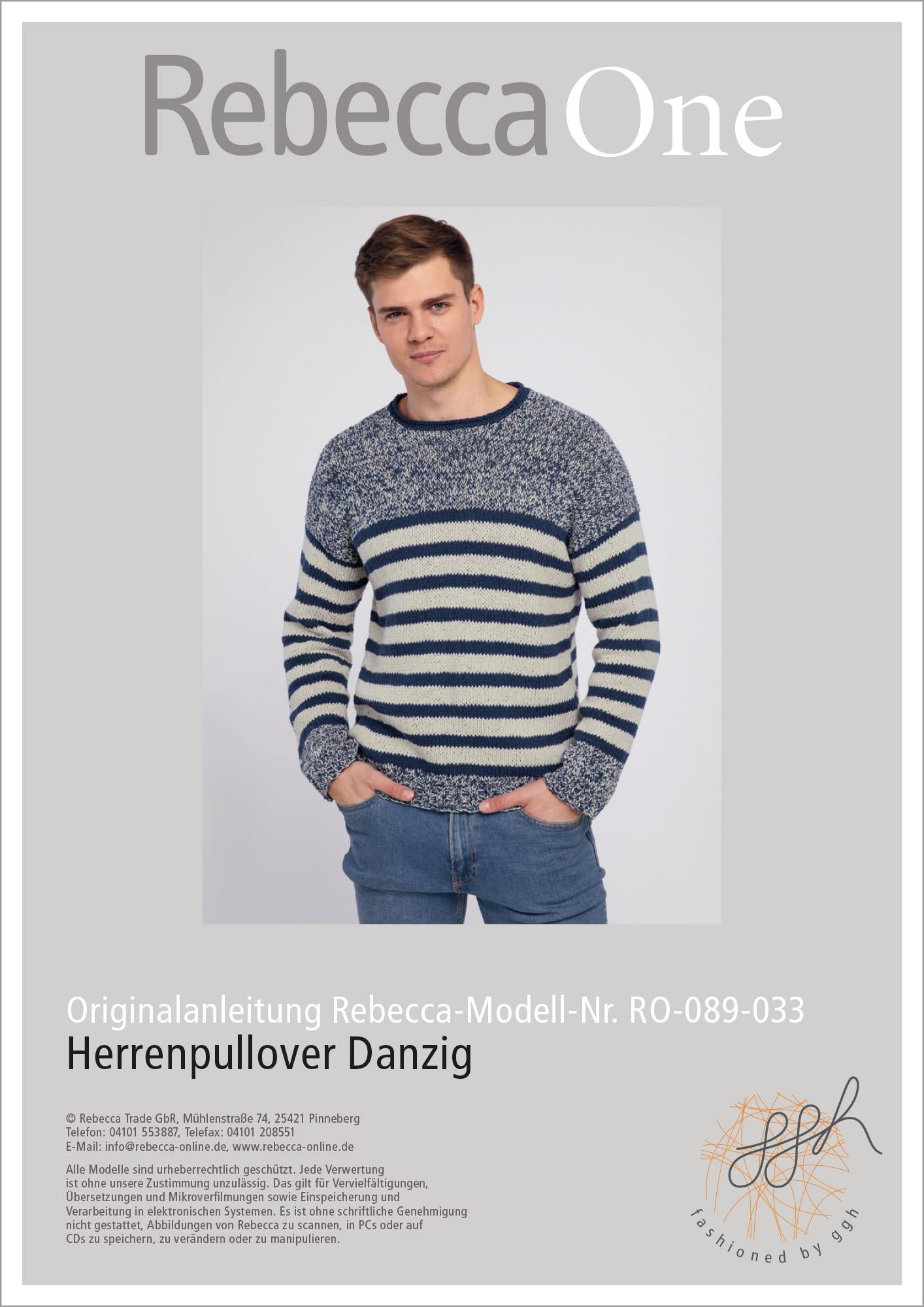 Anleitung - Herrenpullover Danzig - Rebecca - Online.de