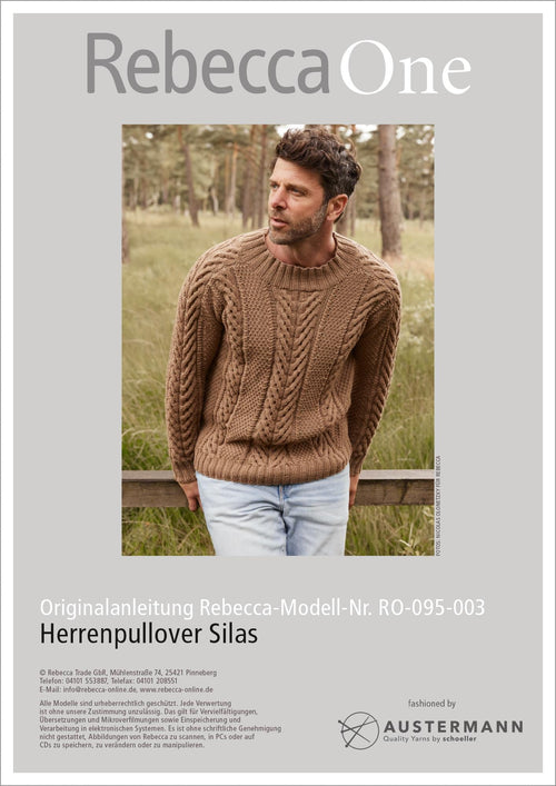 Anleitung - Herrenpullover Silas | rebecca - online.de