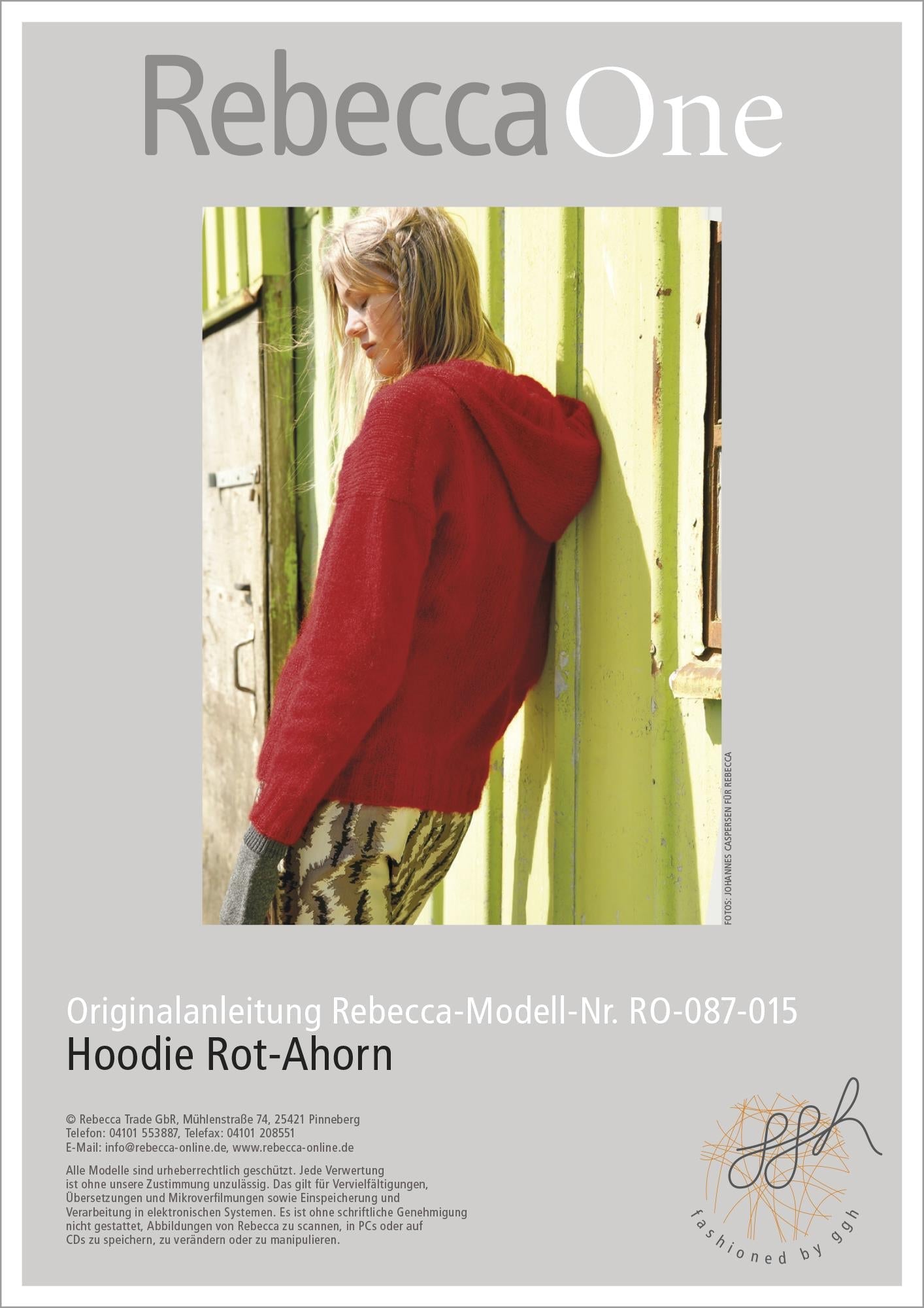 Anleitung - Hoodie Roth - Ahorn - Rebecca - Online.de