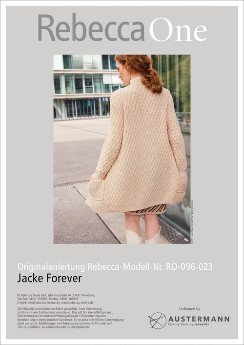 Anleitung - Jacke Forever | rebecca - online.de