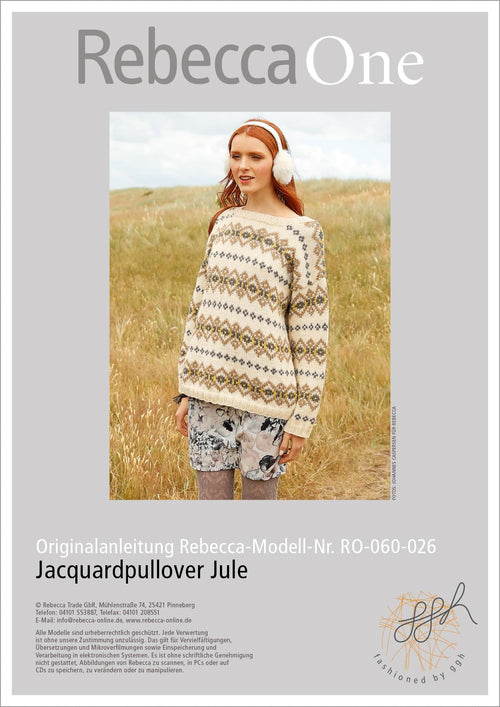 Anleitung - Jacquardpullover Jule | rebecca - online.de