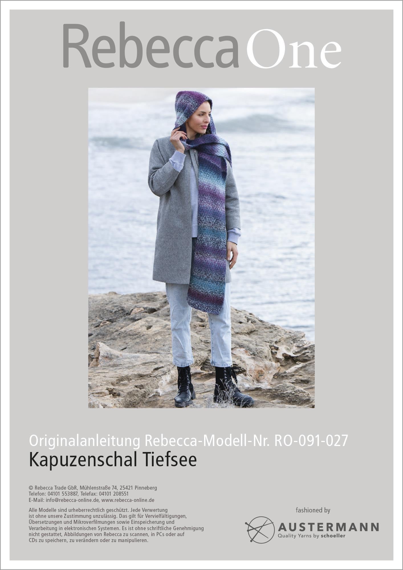 Anleitung - Kapuzenschal Tiefsee - Rebecca - Online.de
