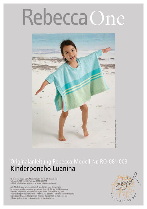 Anleitung - Kinderponcho Luanina | rebecca - online.de