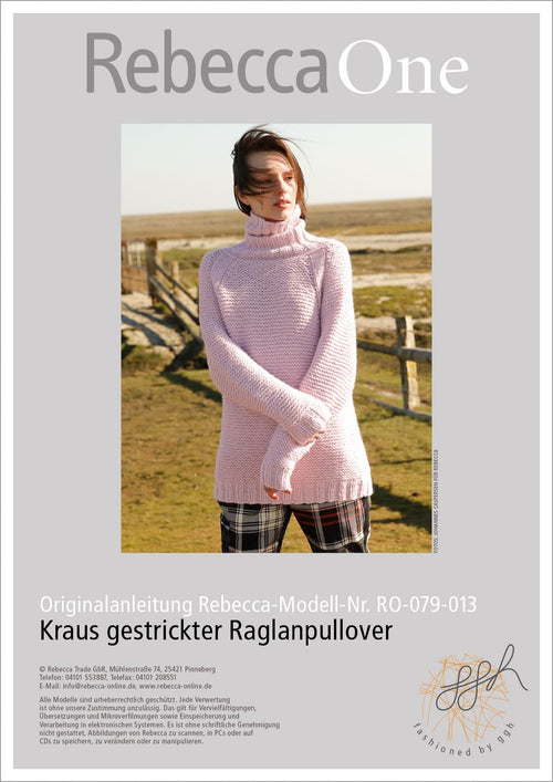 Anleitung - Krauser Raglanpullover | rebecca - online.de