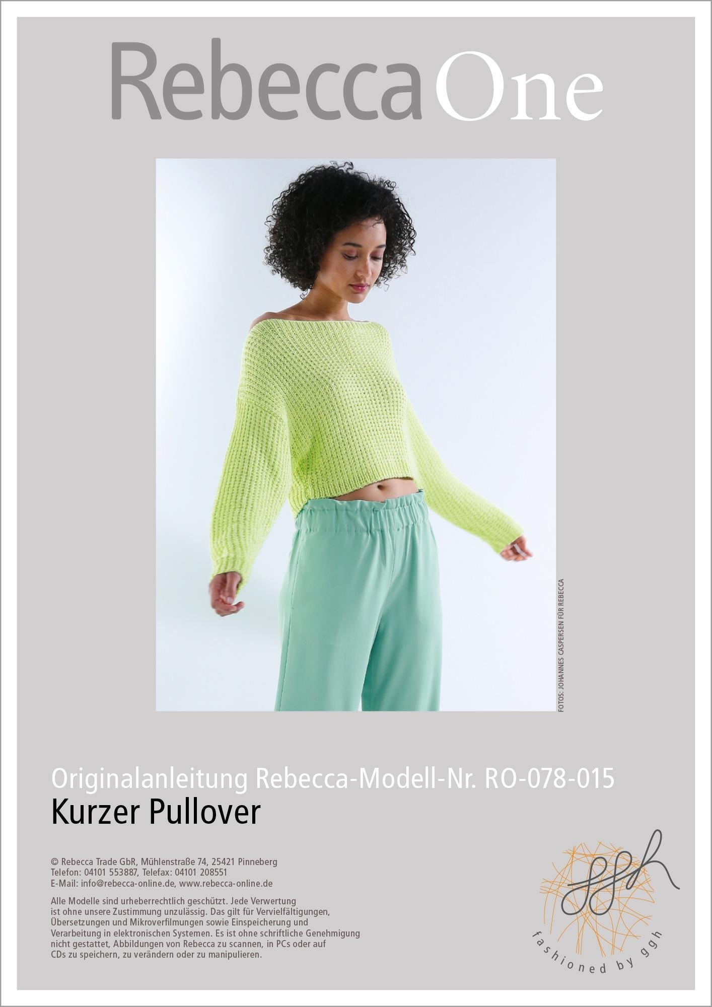 Anleitung - Kurzer Pullover - Rebecca - Online.de