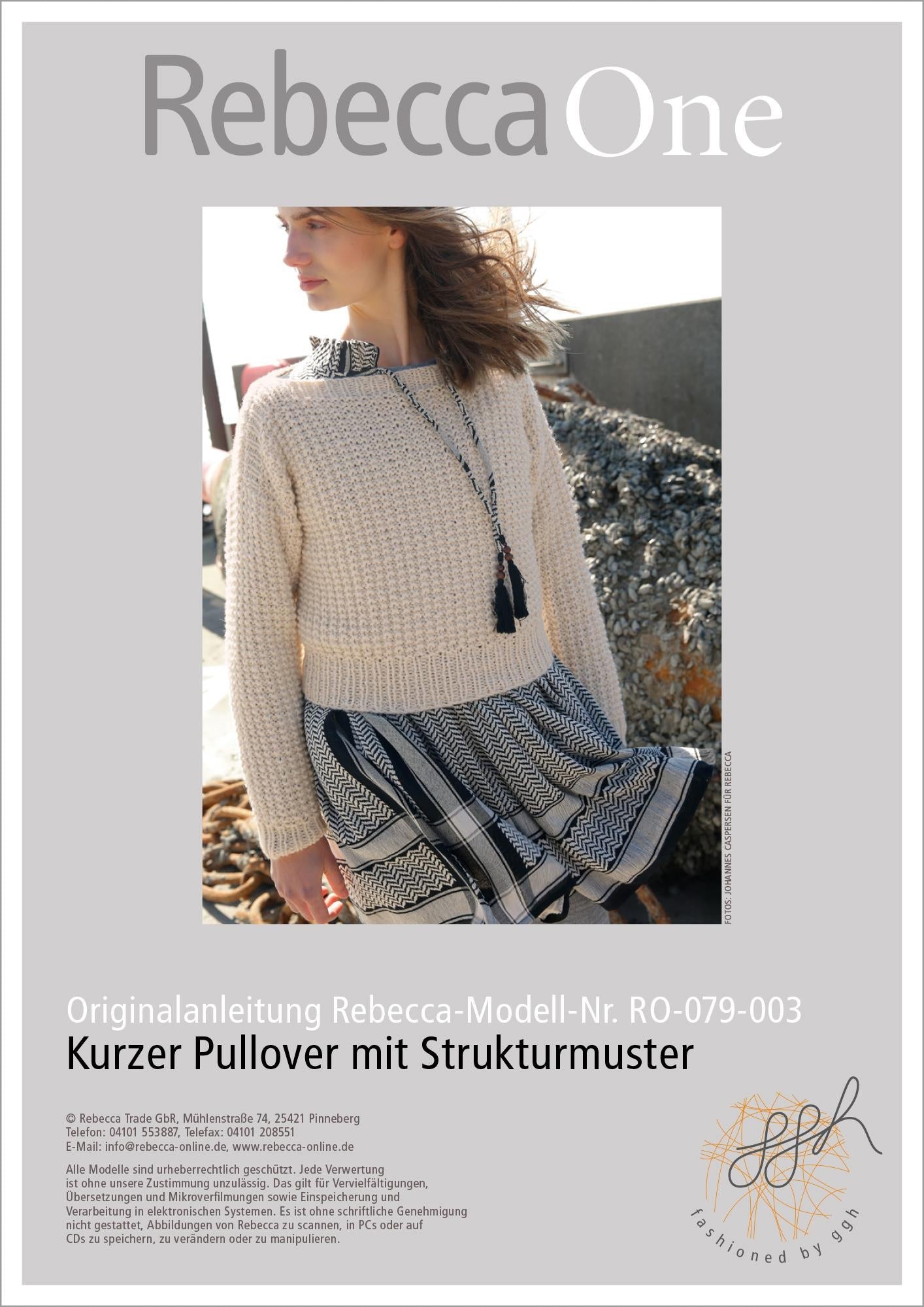 Anleitung - Kurzer Struktur - Pullover - Rebecca - Online.de