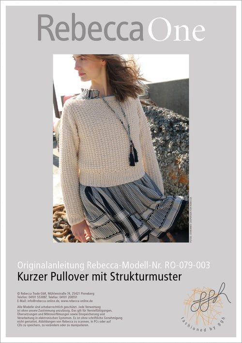 Anleitung - Kurzer Struktur - Pullover | rebecca - online.de