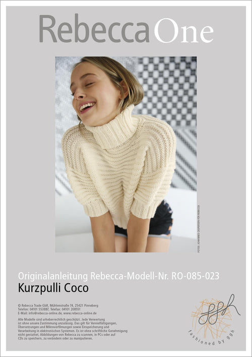 Anleitung - Kurzpulli Coco | rebecca - online.de