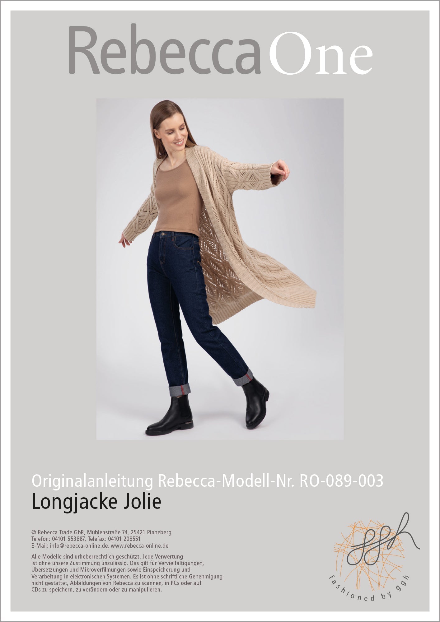Anleitung - Longjacke Jolie - Rebecca - Online.de
